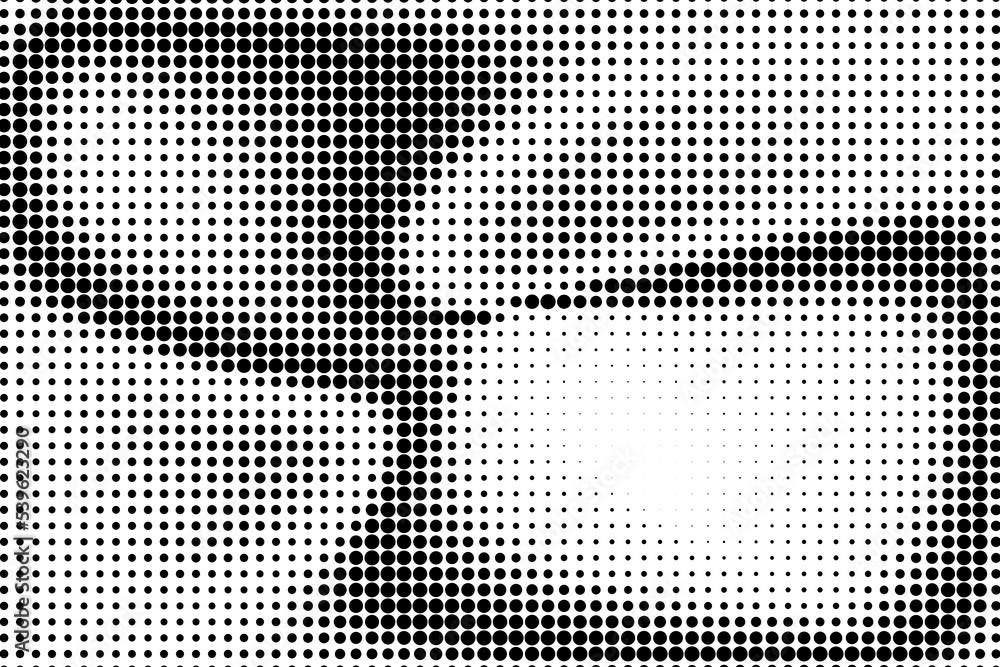 Abstract halftone texture with dots.Punk, pop, grunge in vintage style.