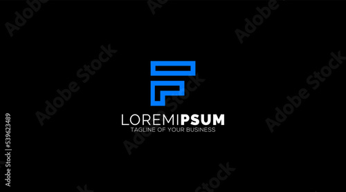 Letter F logo icon design template elements