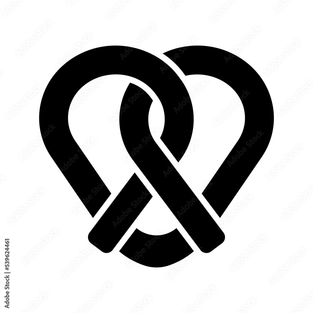 Pretzel icon. sign for mobile concept and web design. vector illustration Pretzel icon. sign for mobile concept and web design. vector illustration