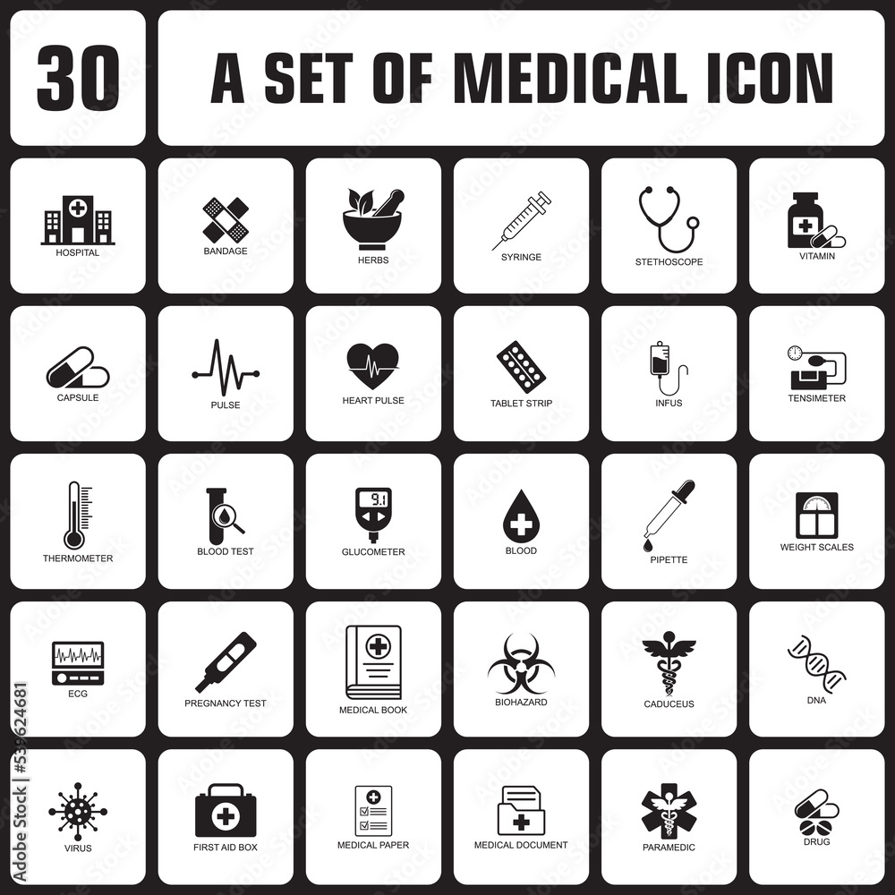 a set of medical icon , medical icon a set of medical icon , medical icon