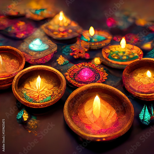 diwali candles, festival of light photo