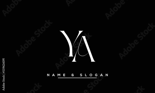 YA,  AY,  Y,  A   Abstract  Letters  Logo  Monogram