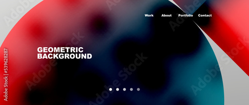 Overlapping circles abstract background template