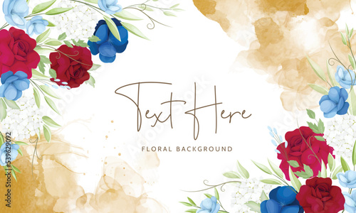 beautiful maroon and navy floral background