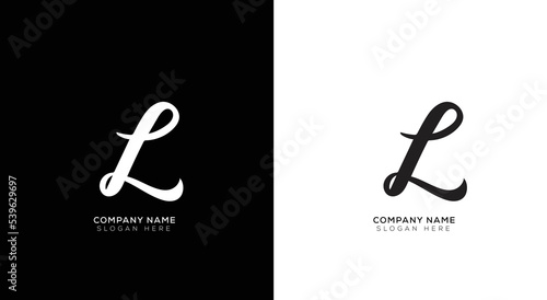 Luxury letter l logo