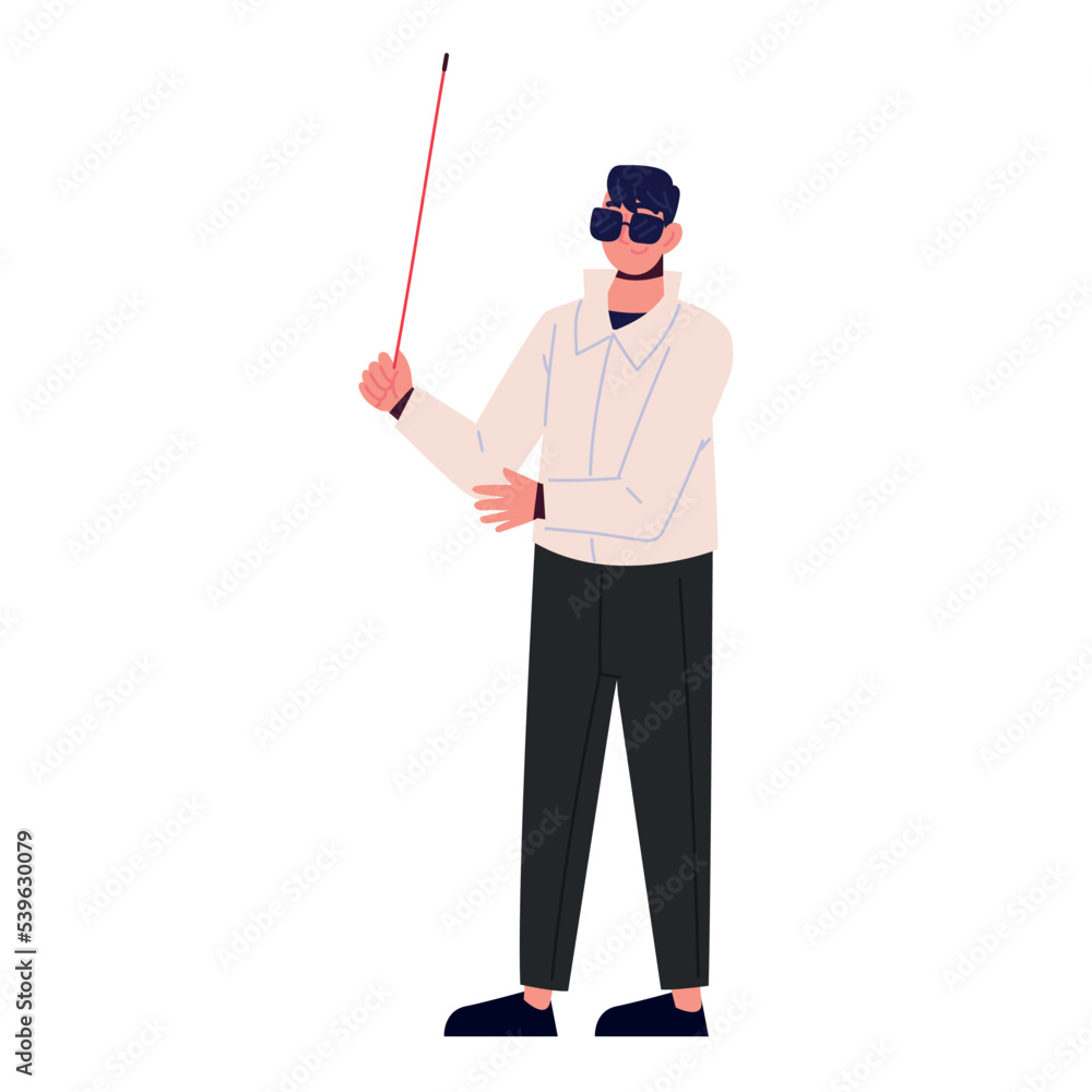 blind man with sunglasses blind man with sunglasses
