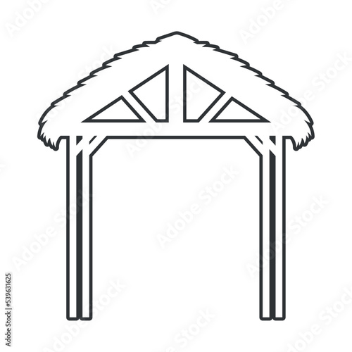 straw hut icon