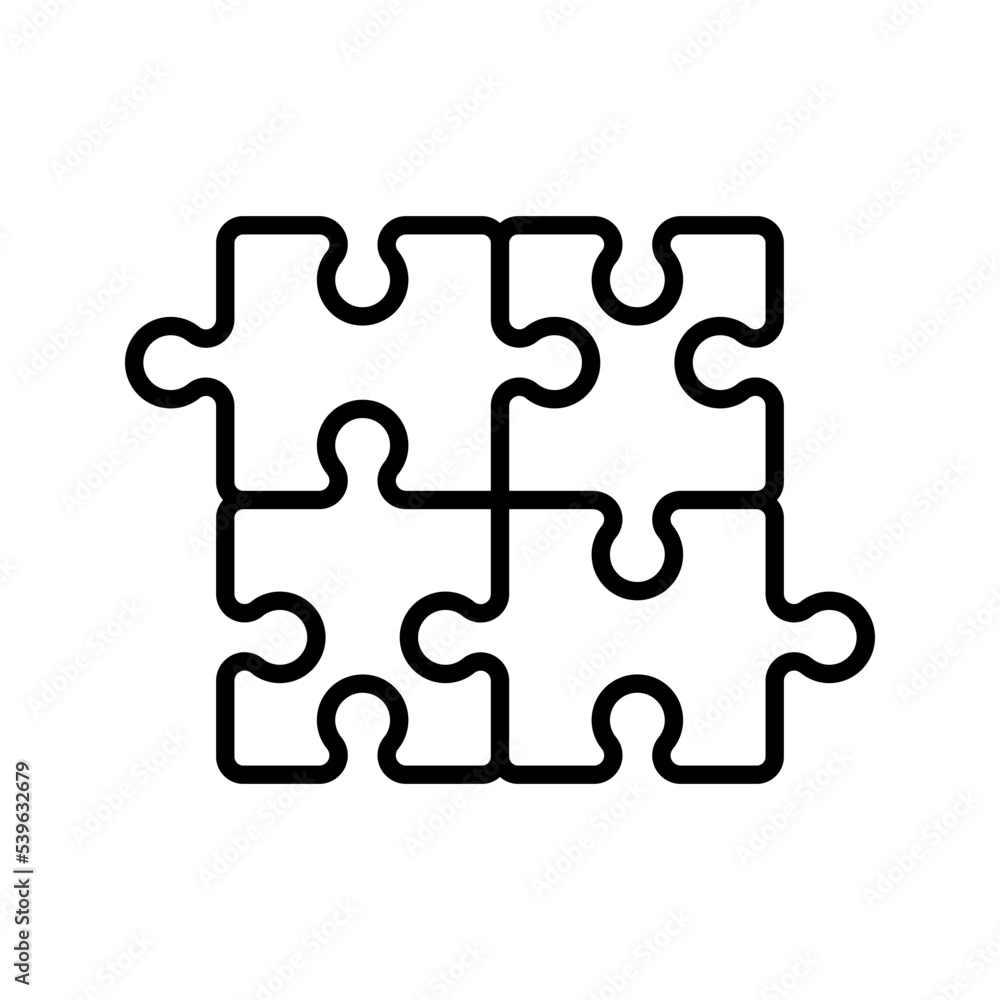 Puzzle icon. sign for mobile concept and web design. vector illustration Puzzle icon. sign for mobile concept and web design. vector illustration