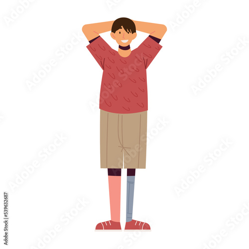 disabled young man