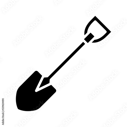 Shovel icon. shovel dig sign for mobile concept and web design. vector illustration