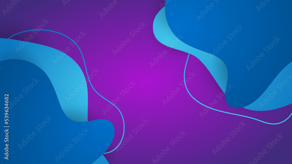 Modern blue and purple gradient background with wave blob geometric creative and minimal gradient concepts. Vector abstract graphic design banner pattern presentation background web template. Modern blue and purple gradient background with wave blob geometric creative and minimal gradient concepts. Vector abstract graphic design banner pattern presentation background web template.
