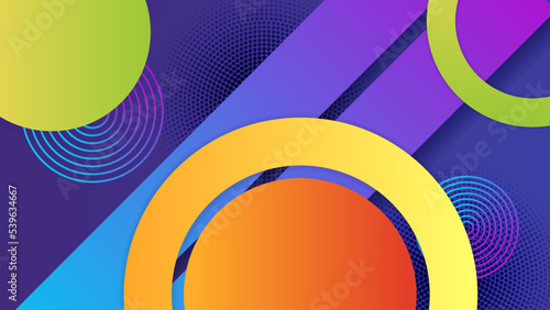 Abstract background with colorful geometric shapes. Trendy gradient geometric pattern background texture. Minimal color gradient background template for poster, certificate, presentation, landing page