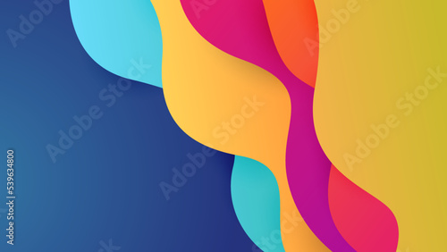 Abstract background with colorful geometric shapes. Trendy gradient geometric pattern background texture. Minimal color gradient background template for poster, certificate, presentation, landing page