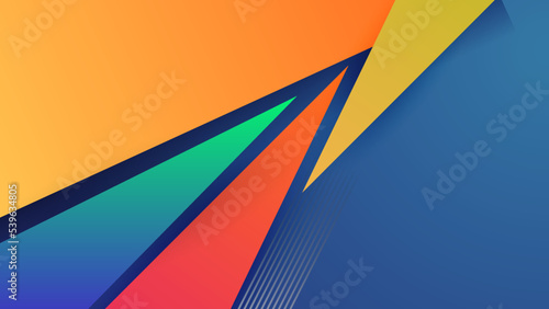 Abstract background with colorful geometric shapes. Trendy gradient geometric pattern background texture. Minimal color gradient background template for poster, certificate, presentation, landing page