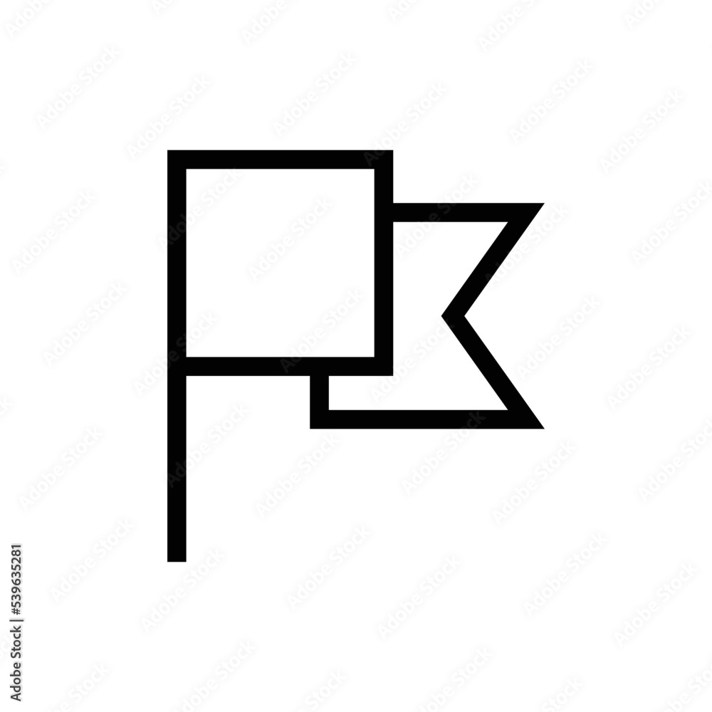 Flag marker vector icon symbol design Flag marker vector icon symbol design