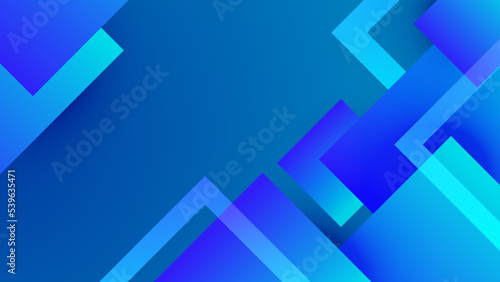 Abstract blue background with light line and minimal concept