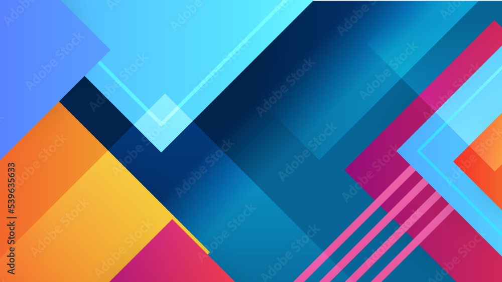 Abstract dynamic blue yellow orange red and orange gradient background Abstract dynamic blue yellow orange red and orange gradient background