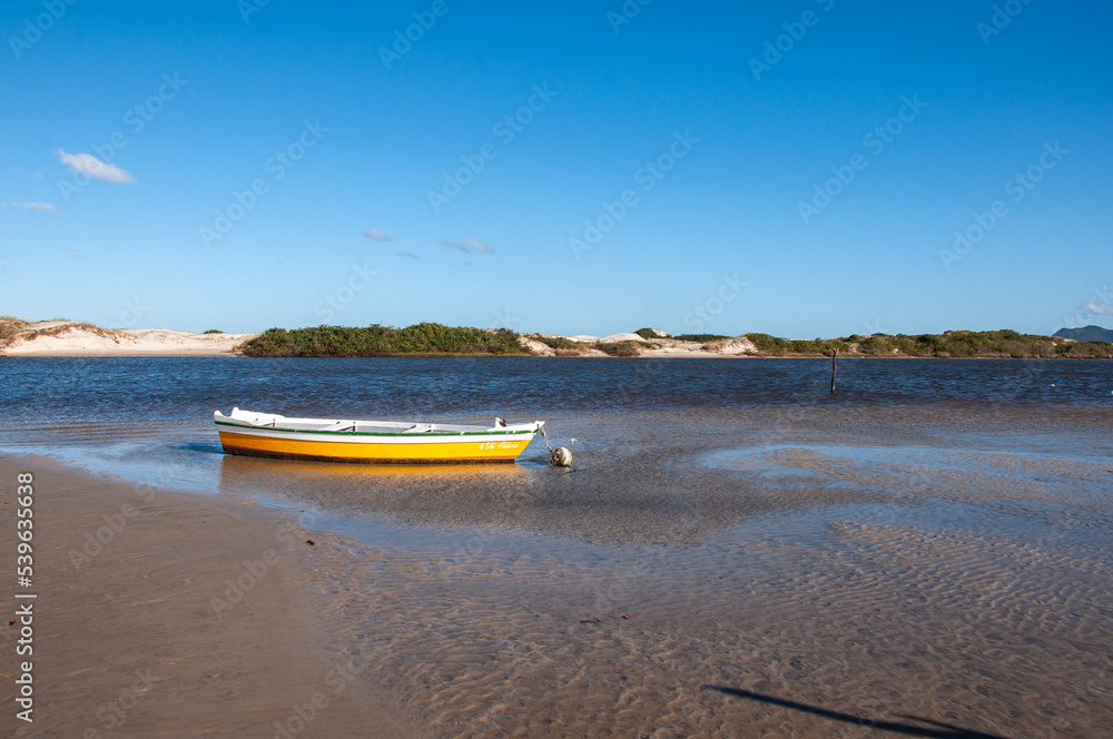 fishing boat on the beach