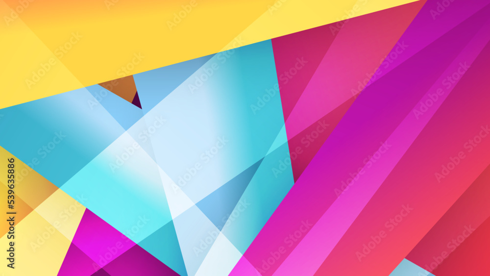 Obraz premium Abstract dynamic blue yellow orange red and orange gradient background