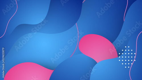 Abstract dynamic blue yellow orange red and orange gradient background
