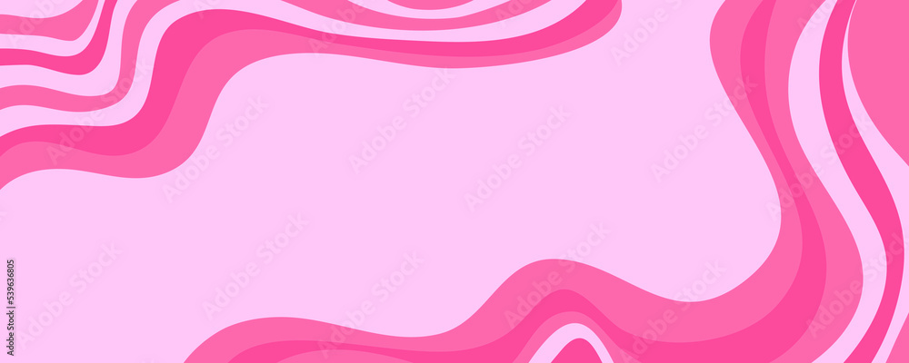 Wave y2k background for retro design. Liquid groovy marble pink