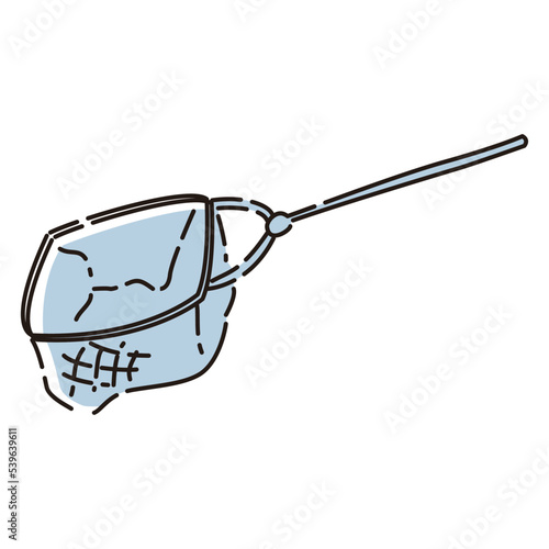 すくい網のイラスト