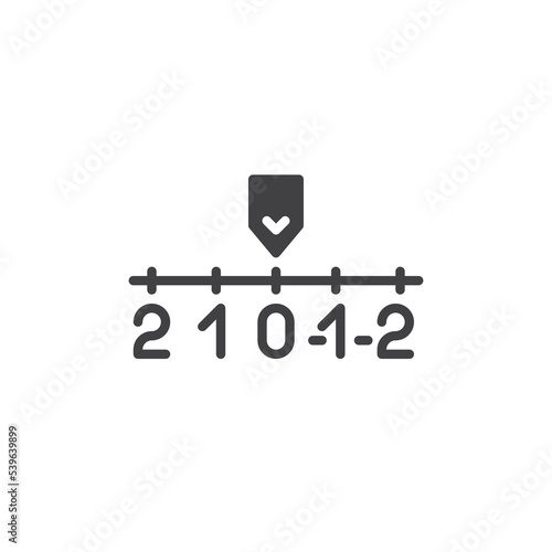 Camera exposure vector icon