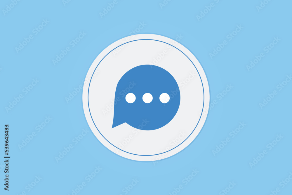 Chatting sign vector icon Chatting sign vector icon