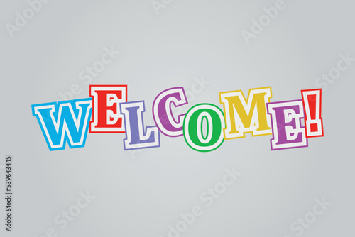 Welcome vector Elements