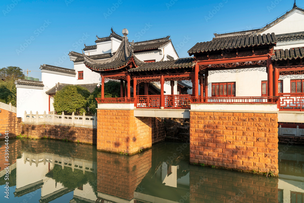 A traditional garden in the Jiangnan style A traditional garden in the Jiangnan style