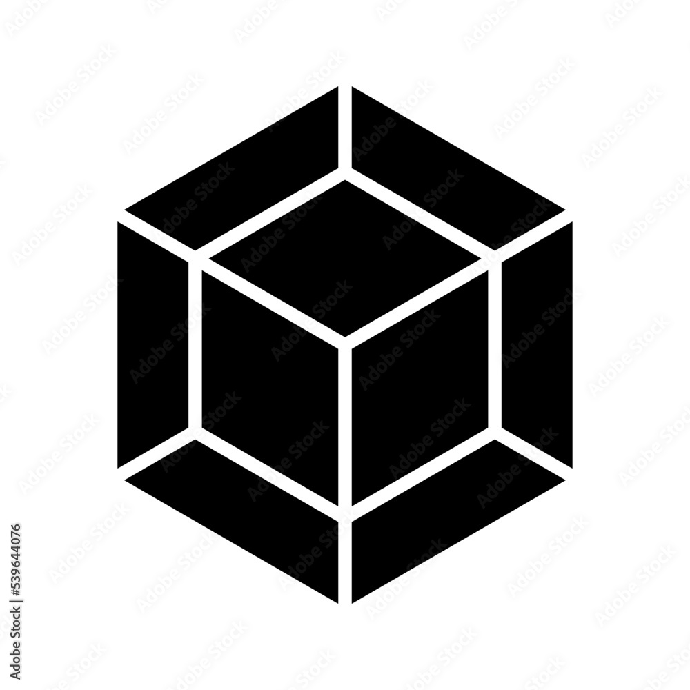 3D icon. 3d box sign for mobile concept and web design. vector illustration 3D icon. 3d box sign for mobile concept and web design. vector illustration