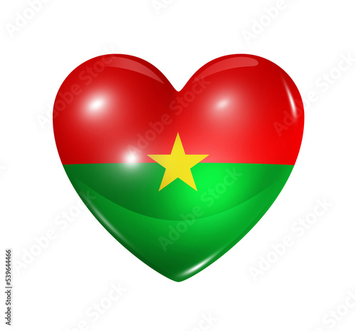 Free Download Love Burkina Faso, heart flag icon - GFXLoad