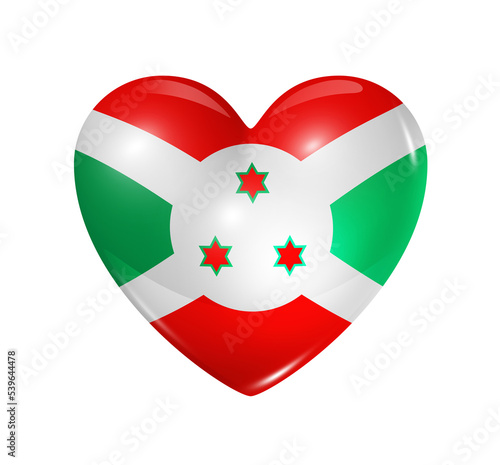 Free Download Love Burundi, heart flag icon - GFXLoad