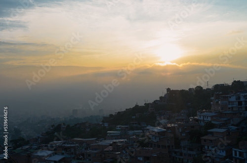 sunset over the city © Jose