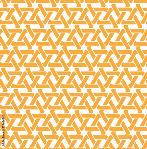 Yellow Orange Triangle Pattern Background Vector Illustration