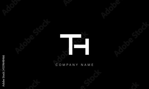 HT, TH Abstract Letters Logo Monogram