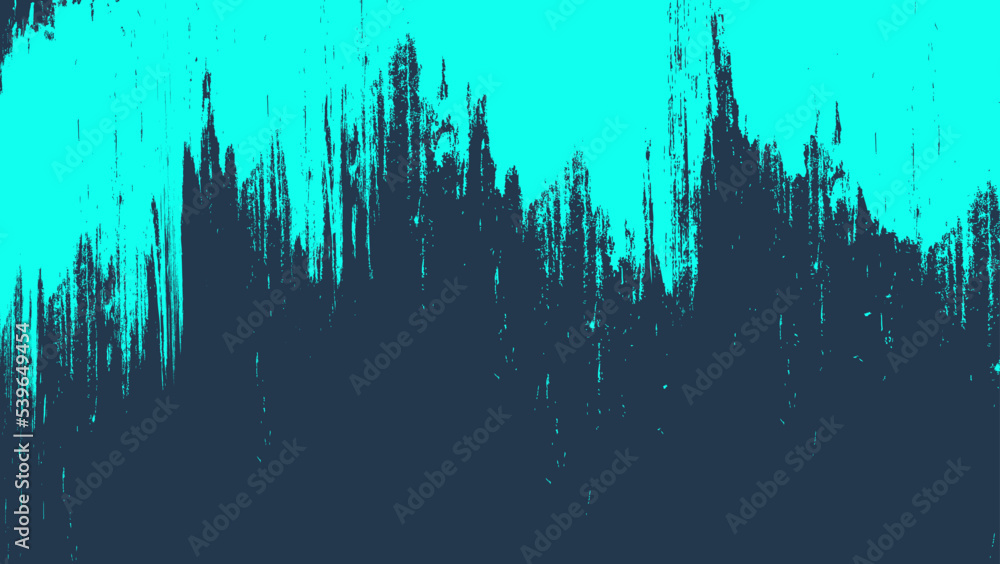 Abstract Bright Ocean Blue Grunge Texture Design In Dark