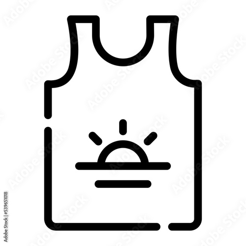 singlet line icon