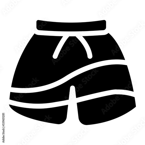 swim shorts glyph icon