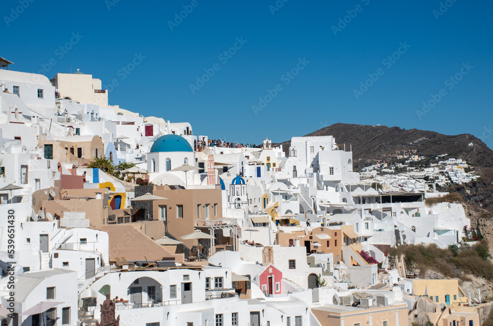 Oia city scape looking south