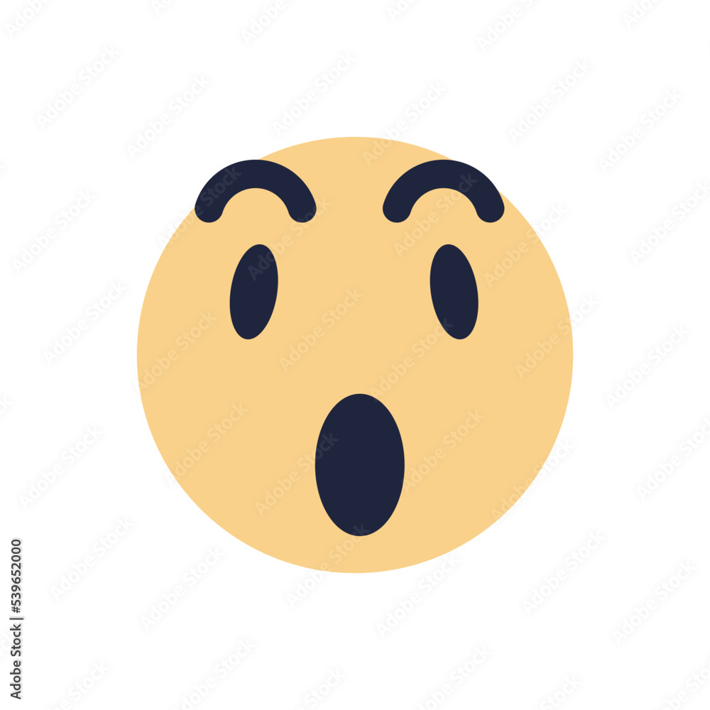 Fototapeta premium Wow emoji icon