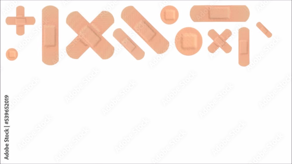 Various Strips of ADHESIVE BANDAGES PLASTER Various Strips of ADHESIVE BANDAGES PLASTER