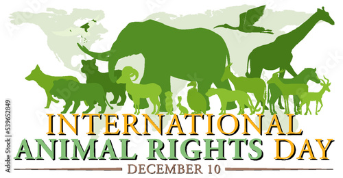 International Animal Rights Day banner design