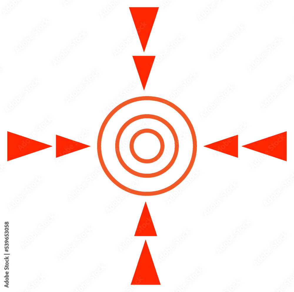 Red spot symbol icon Red spot symbol icon
