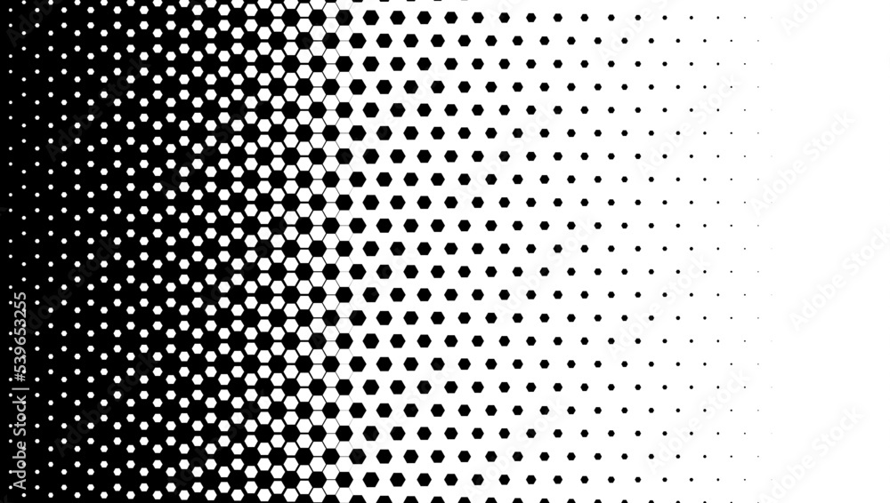 Black and white abstract halftone texture