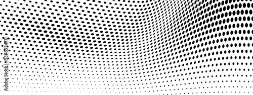 Tela Abstract halftone wave dotted background