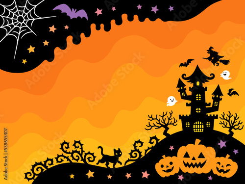 ポップなハロウィンのフレーム