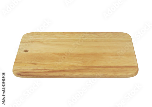 Natural cutting board. Wooden chopping board isolated on white background.
