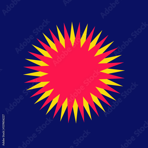 Abstract color background with stars rating icon. 