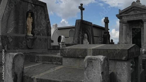 Ventilation, ventilation system inside a grave in a cemetery in Bermeo, Pais Vasco, which creates an image of amusing perplexity